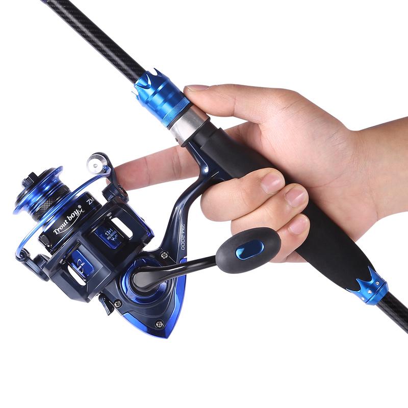 Fishing Set Fishing Rod + Spinning Fishing Reel Fishing Pole 4 Sections Protable EVA Handle Travel