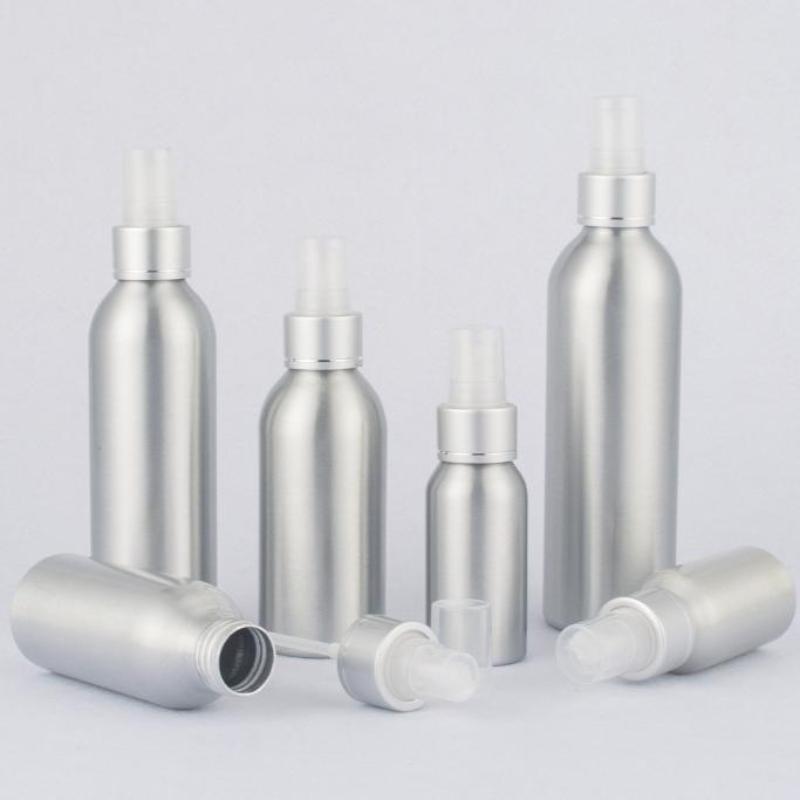 50/100/120/150/200/250Ml Empty Aluminum Spray Bottle Cosmetic Bottle Mini Metal Atomizer Bottles Travel Size For Cosmetics