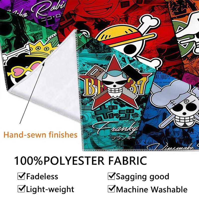 One Piece Straw Hat Pirates Wall Tapestry Aesthetic Wall Hanging Printed Fabric Blanket Decorative Tapestries For Bedroom Living Room Home Decor
