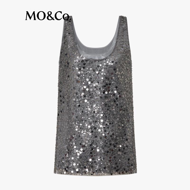 MO&Co. Sequined Lined Tank Top