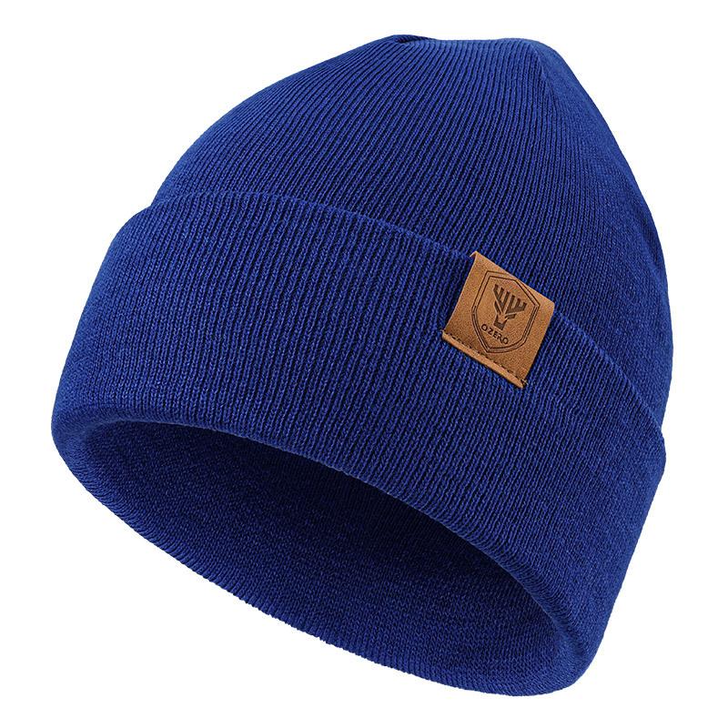 European and American Winter Knitted Hat Couples Curly Woolen Hat Men and Women Outdoor Cycling Skiing Cold Hat