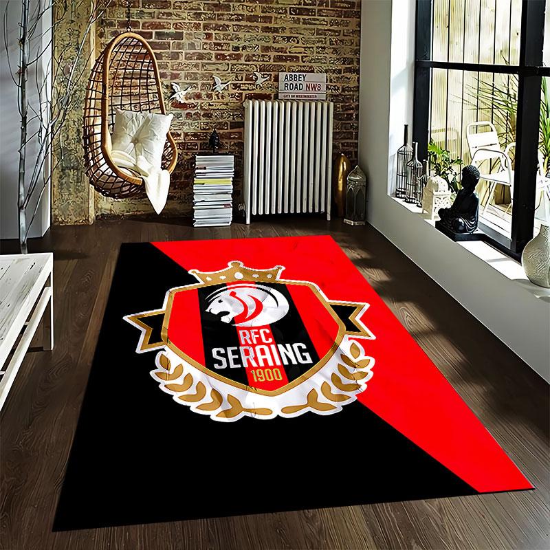 RFC Seraing Logo Carpet suitable as a non-slip mat for the living room or bedroom sofa