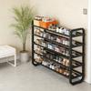 5-Tier Metal Shoe Rack Storage Holder - Holds 18 Pairs Shoes, Slim Space-Saving Design, Durable Iron Organizer, Easy Assembly