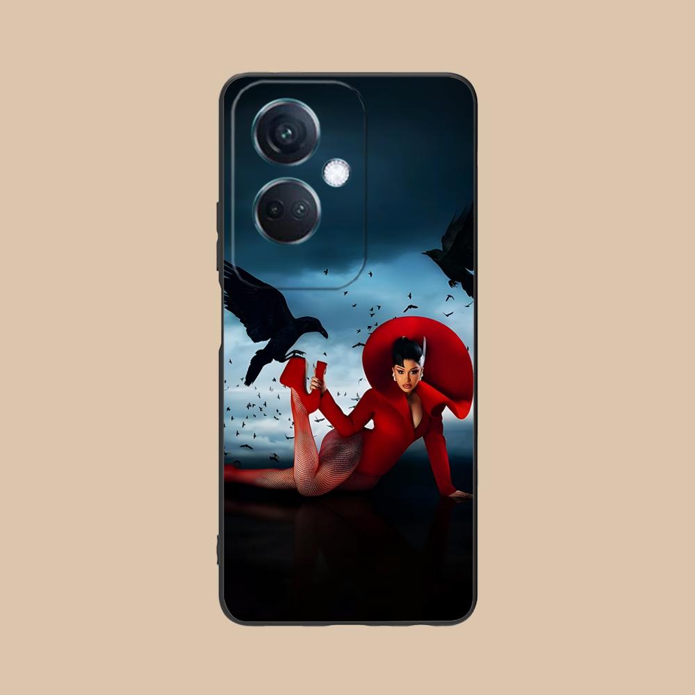 Cardi B Matte TPU Mobile Phone Case for OPPO Reno 14 13 12 11 10 9 8 7 6 5 F T Pro 5G Colorful Printing Cover