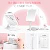 MILEDUO Folding with Actress Makeup Folding 3 Stepless Adjustable USB LED Storage Travel Portable Mirror, Tabletop, Light, Mirror, Mirror, Mirror,