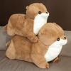 Simulation Adorable Lutra Plush Playthings Stuffed Realistic Otter Animal Doll Gentle Seal Pillow designed for Children Girls Birth Date Present