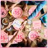 96 Pcs Pink 15Th Birthday Party Plates For Girls 15 Birthday Paper Plates Napkins Disposable Supplies Decorations Tableware Set F