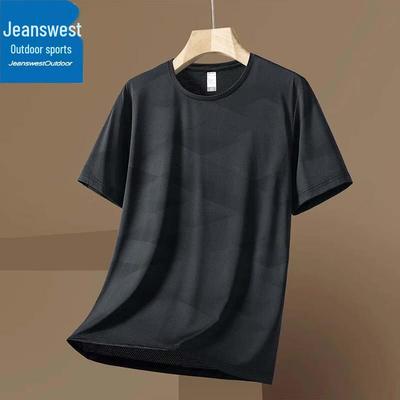 Jeanswest Men's Ice Silk Quick-Dry Outdoor T-Shirt