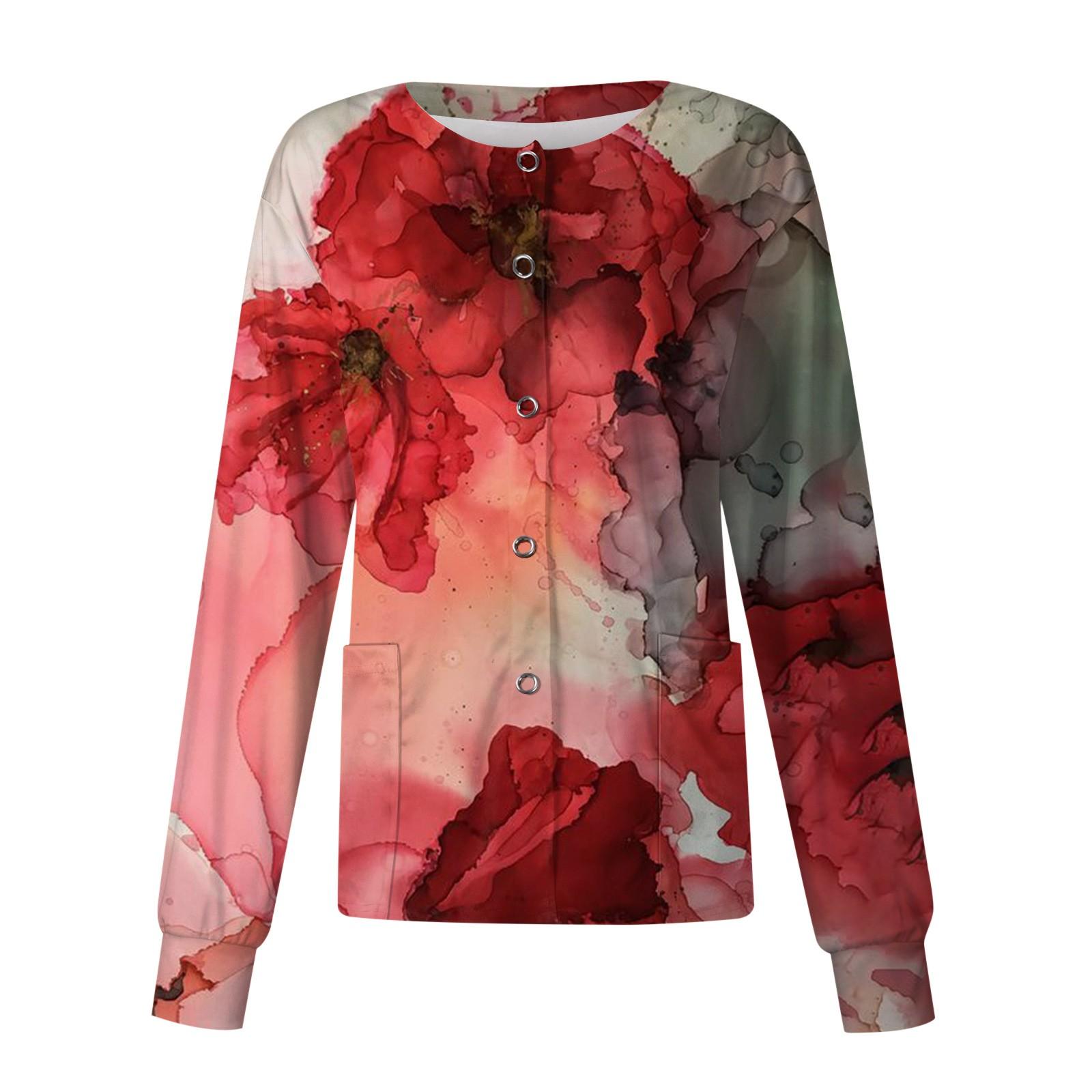 

Женский однобортный защитный комбинезон с длинным рукавом и карманом, рабочий воротник-стойка, кардиган, куртка, топ XXXL