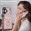 For iPhone 17 Case RFID Blocking Card Bag Leather + TPU Crossbody Phone Cover with Ring Kickstand