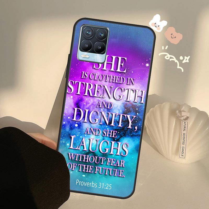 Christian Jesus Christ Bible Verse For Realme GT Neo 2 3 Master 9i 8i 8 9 Pro Plus Cover For OnePlus 10 Pro 9 9R Nord2 Case