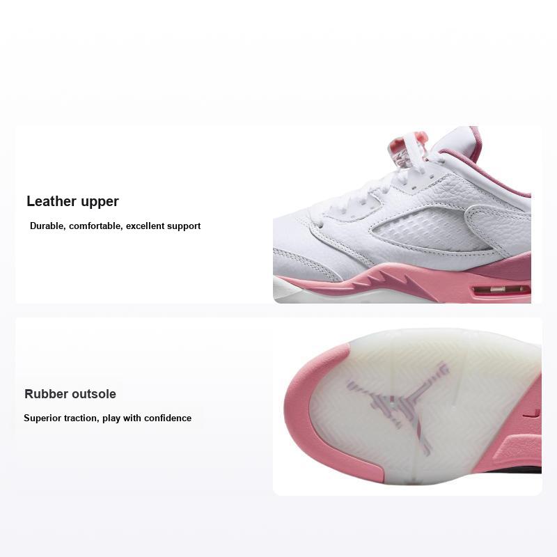 Кроссовки Air Jordan 5 Retro Low GS Crafted For Her Kids Белый коралл-мел Desert-Berry DX4390-116 36