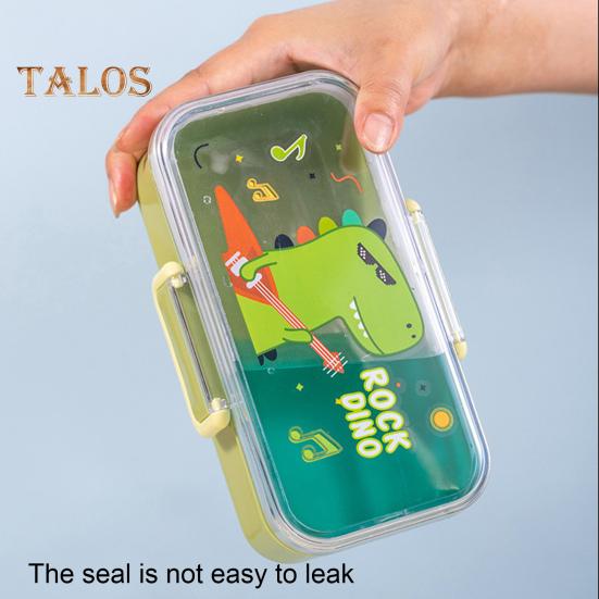 700ML Kids Bento Lunch Box Leak-proof Snack Box Cartoon BPA-Free Easy Carry Children Meal Prep Container with for School And Outdoor Adventures