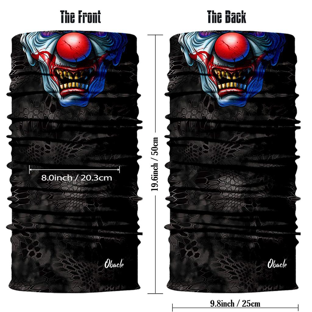 Obacle Face Sun UV Dust Wind Protection Seamless Bandana Animal Face for