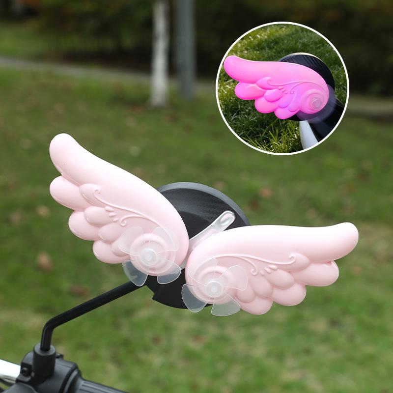 Three-Dimensional Angel Wing Electric Vehicle: Stylish, Unique Design with Waterproof Features. Wind Power 3D Wings 1 Pair