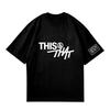Stray Kids "THIS & THAT" Graphic T‑Shirt, Bold Typography Front Print with RUNVT Sleeve Label, Oversized Unisex K‑Pop Streetwear Fan Merch Tee