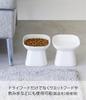 Yamazaki Ceramic Pet Food 12cm W X 12cm D X Tower Food and Water Dishwasher and Microwave Product 1781 Easy-to-Eat Bowl, Tall, White, Approx. 11.5cm