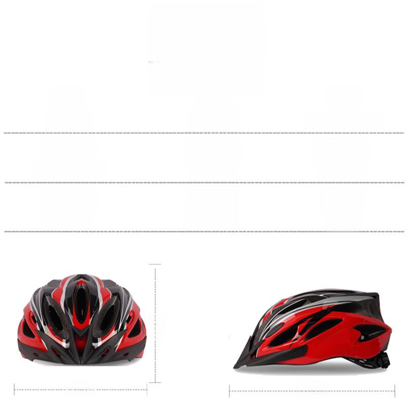 Einteiliger Unisex-Fahrradhelm für Rennrad und Mountainbike