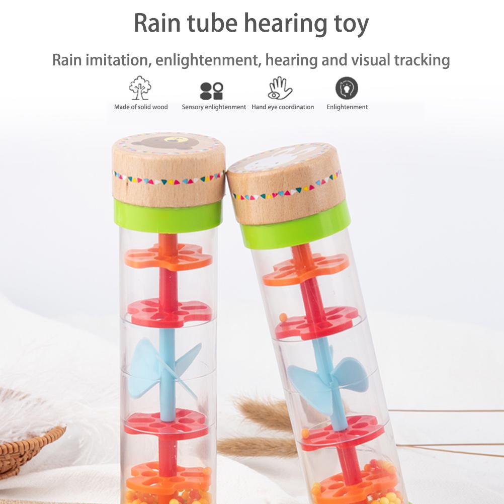 Kids Rain Rainmaker Rain Stick Musical Toy Raindrop Sound for Kids Rain Stick Baby Educational