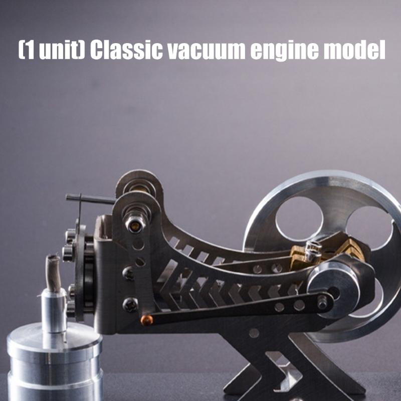 Educational Stirling Vacuum Engine Model Mechanical Energy Conversion Demonstrator Tool for Classroom Science Experiment