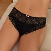 Lace Hollow Out Underwear Women Lingerie G String Sexy Cross Strap Panties Temptation Bow Transparent Knickers Female Underpants