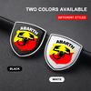 1Pc Car Metal Sticker Custom Shield Car Rear Trunk Shield Emblem Badge Sticker for Abarth Abbas 695 595 500 Competizione 124 Spider PUNTO