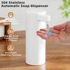 Automatic Soap Dispenser Stainless Touchless Rechargeable Hand Sanitizer Shampoo Detergent Dispenser for Kitchen Bathroom Toilet