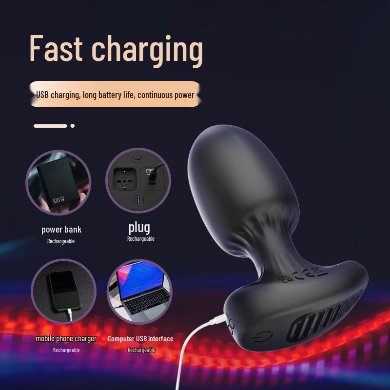 APP-Controlled Prostatic Massager for Men – Compact, Outdoor-Use Rear Vibration.