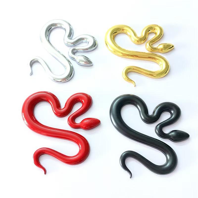

Car Metal Emblem Snake-Shaped Side Decal Modified Waterproof and Sunproof Tail Emblem Vehicle Body Decoration Sticker
