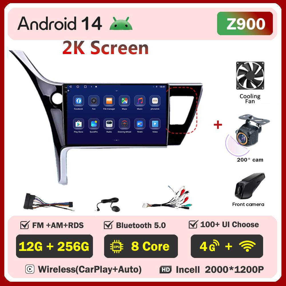 For Toyota Corolla 11 Auris E180 2017 2018 2019 Carplay Auto Screen Wireless Android Auto Car Intelligent Systems AutoMotive DSP