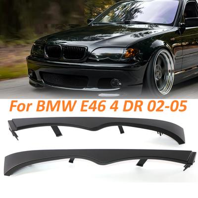Car Front Bumper Bracket Under Headlight Molding Cover Trim Fit For BMW E46 4 Door 2002 2003 2004 2005 330i 330Xi 325i