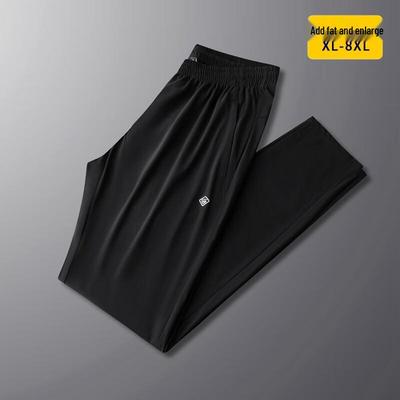 Men's Plus Size Summer Straight-Leg Casual Pants
