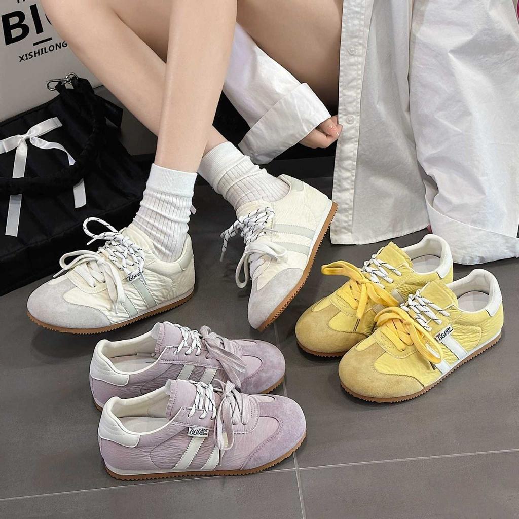 Leather soft-soled Forrest Gump shoes women's 2025 spring new flat-soled comfortable and versatile lightweight casual sports jogging shoes