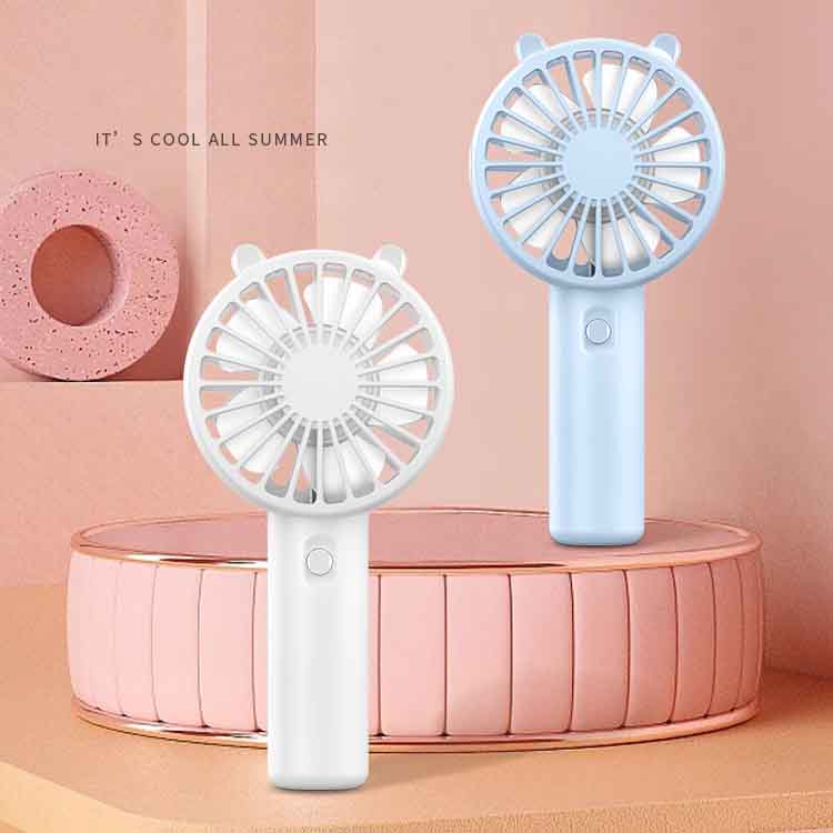 Portable Handheld Mini Fan USB Rechargeable Cooling Fan Quiet Desktop Personal Fan for Outdoor Travel Summer Use