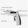 Wireless Electric Screwdriver USB Rechargeable Rotating Multi-grip Mode Electric Drill Tool with LED Light New
