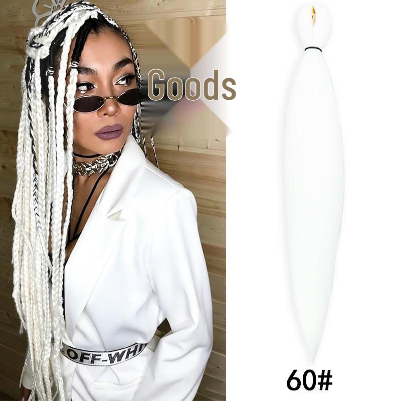 Fluffy EZ Large Three-Color Silk Braid Wig - Low-Temperature, Flame Retardant Styling