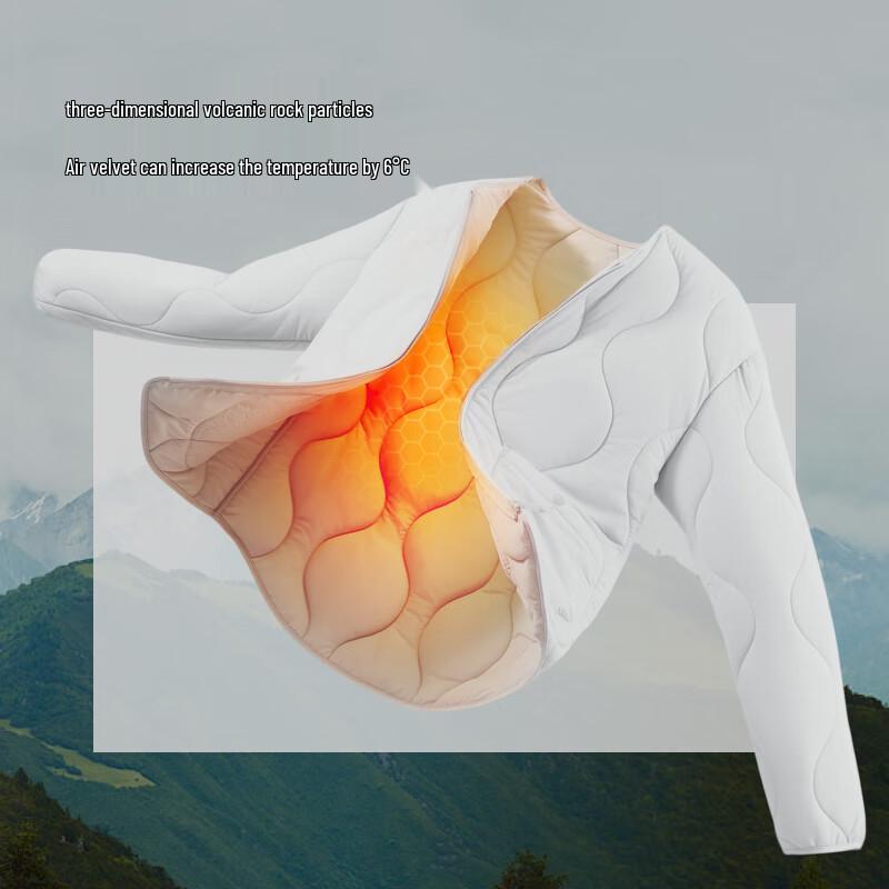 Beneunder Women's CL002 Air Fleece Round Neck Padded Jacket