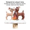 Christmas Campfire Flickering Nightlight Plug Into Wall 3D Decorative Night Light Cartoon Campfire Lamp for Bedroom Bathroom