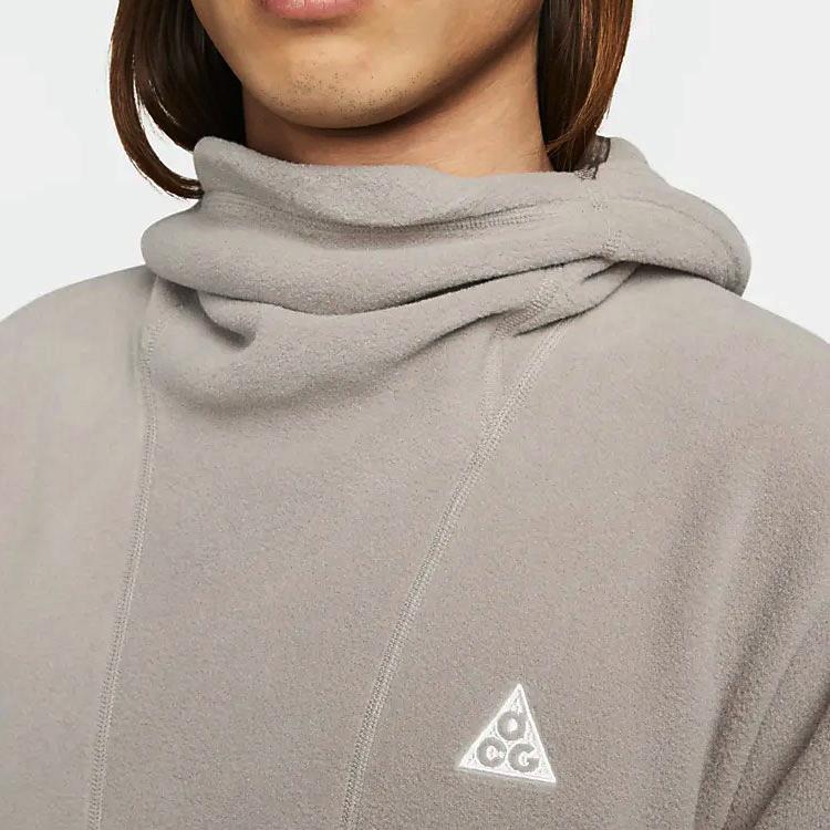 Nike ACG Wolf Tree Solid Logo Pullover Hoodie Men Tops Grey DQ5780-087