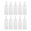 10Pcs Pigment Dispensing Bottle 60ml Durable Plastic Roll Ball Widely Used Hair Oil Bottle for Oil Pigment Solvent