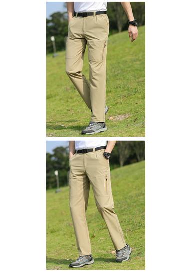 Men's Quick-Dry Lightweight Hiking Pants - Breathable, Loose Fit, Plus Size