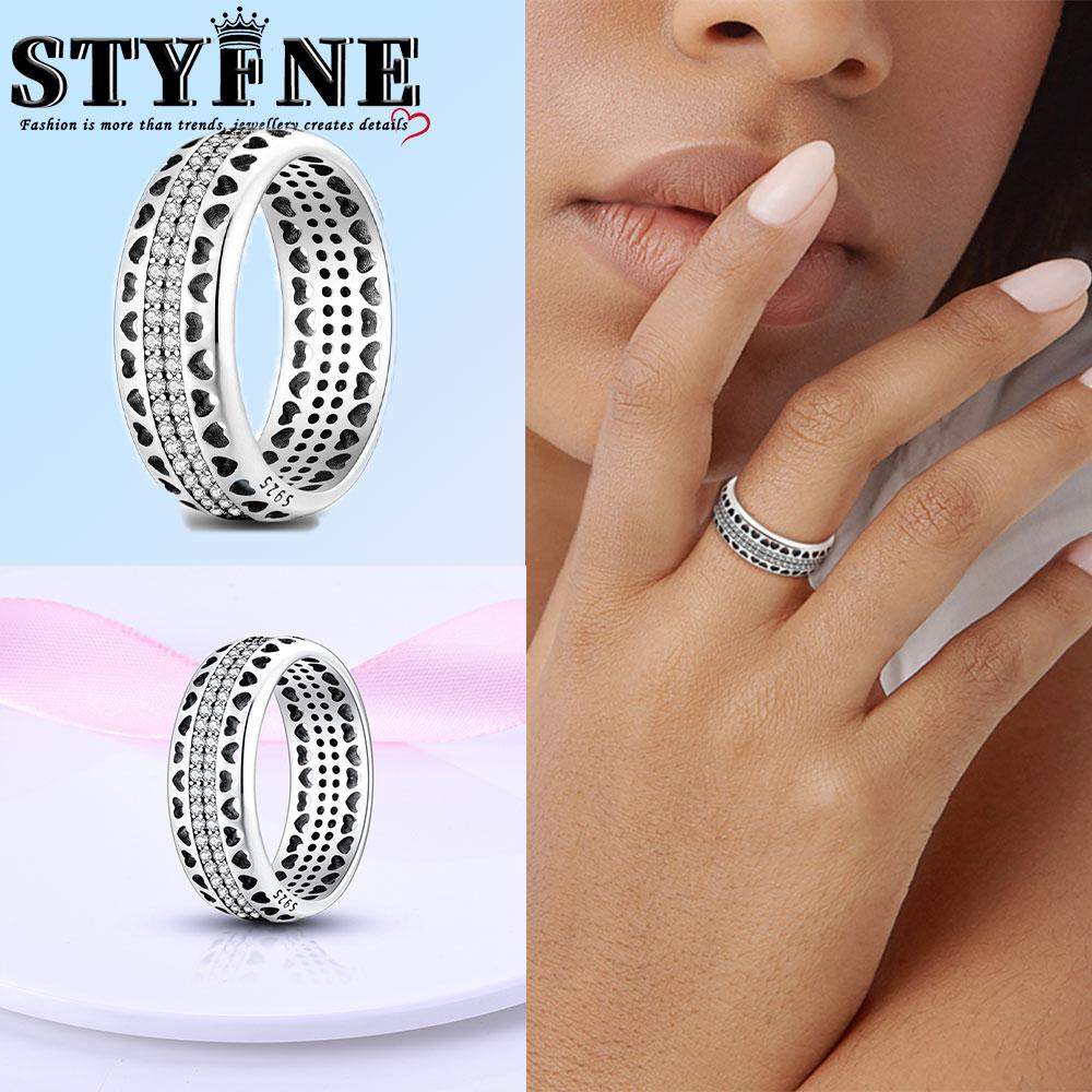 Valentine Day Engagement Ring copper Heart, Red, Pink, White, Blue Ring for Women Holiday Jewellery Gift High Quality