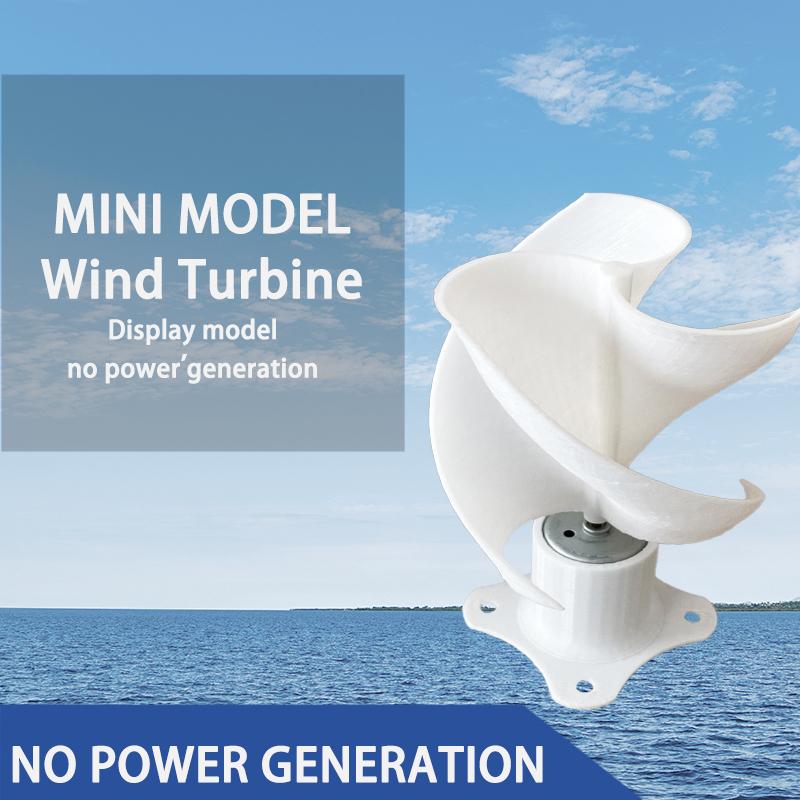 Wind Turbine Model  Micro Wind Turbine With Led Light  Vertical Wind Generator For Free Energy Education белый