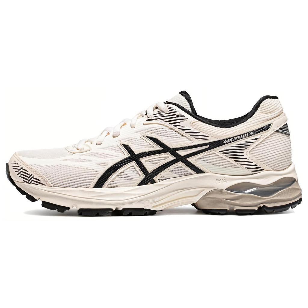 Asics Gel-Flux 4 Comfortable Fabric Synthetic Leather Low-Top Casual Running Shoes Women sneaker White 1012B730-200