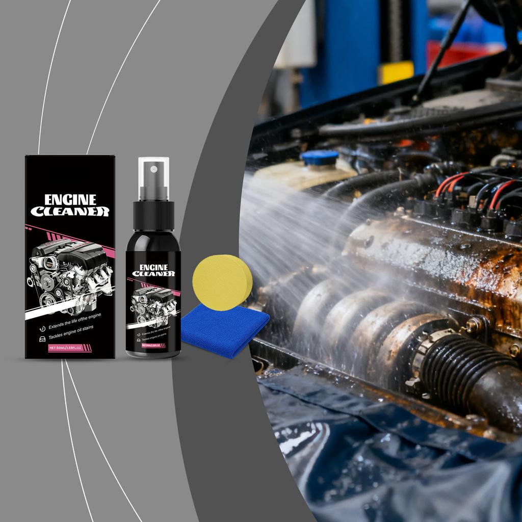 Engine Cleaner, Car Engine Carbon Deposit Cleaning And Maintenance Agent, Fuel System Cleaning Products(50ML)