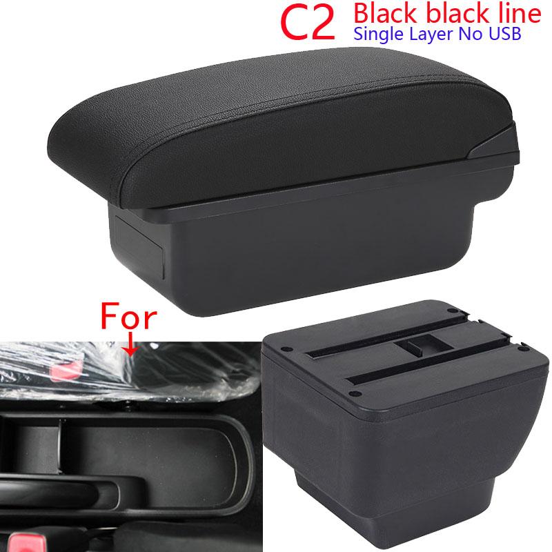 For MAZDA 2 Armrest For Mazda 2 Demio Car Armrest Box Retrofit Storage Box Car Accessories Interior Details Simple Installation