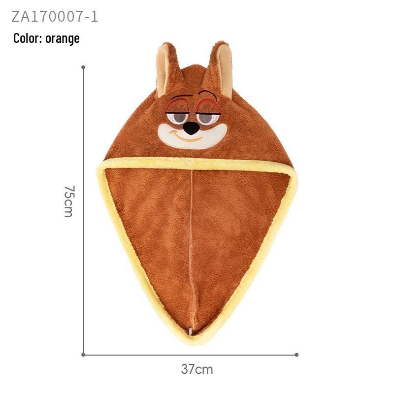 

Zootopia Judy & Nick Thick Winter Shower Cap for Girls Approx. 75*37cm (excluding ears)