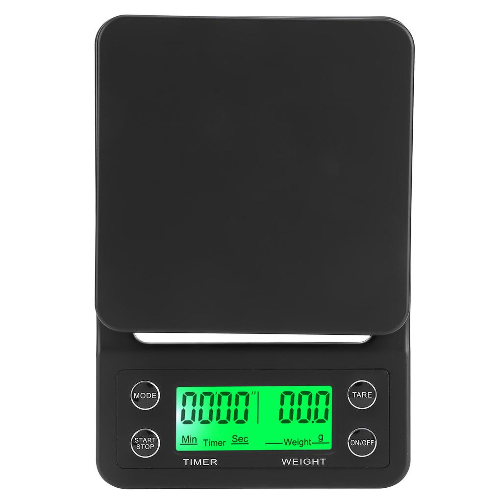 Pour Over Coffee Scale with Timer Portable Electronic Digital Kitchen Scale Food WeighingBlack