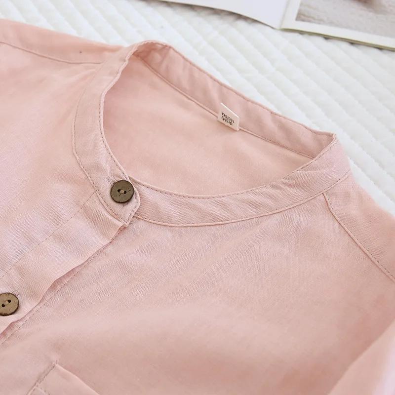 2026 New Spring/Summer Couple's Pajama Set 100% Cotton Simple Women's Long Sleeve Long Pants Two Piece Home Clothes