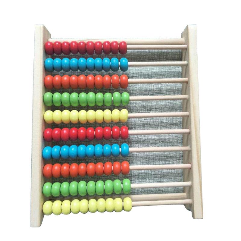 Colorful MY04 Wooden Abacus Toy for Baby and Toddler Early Education: Multifunctional Learning Toy Small